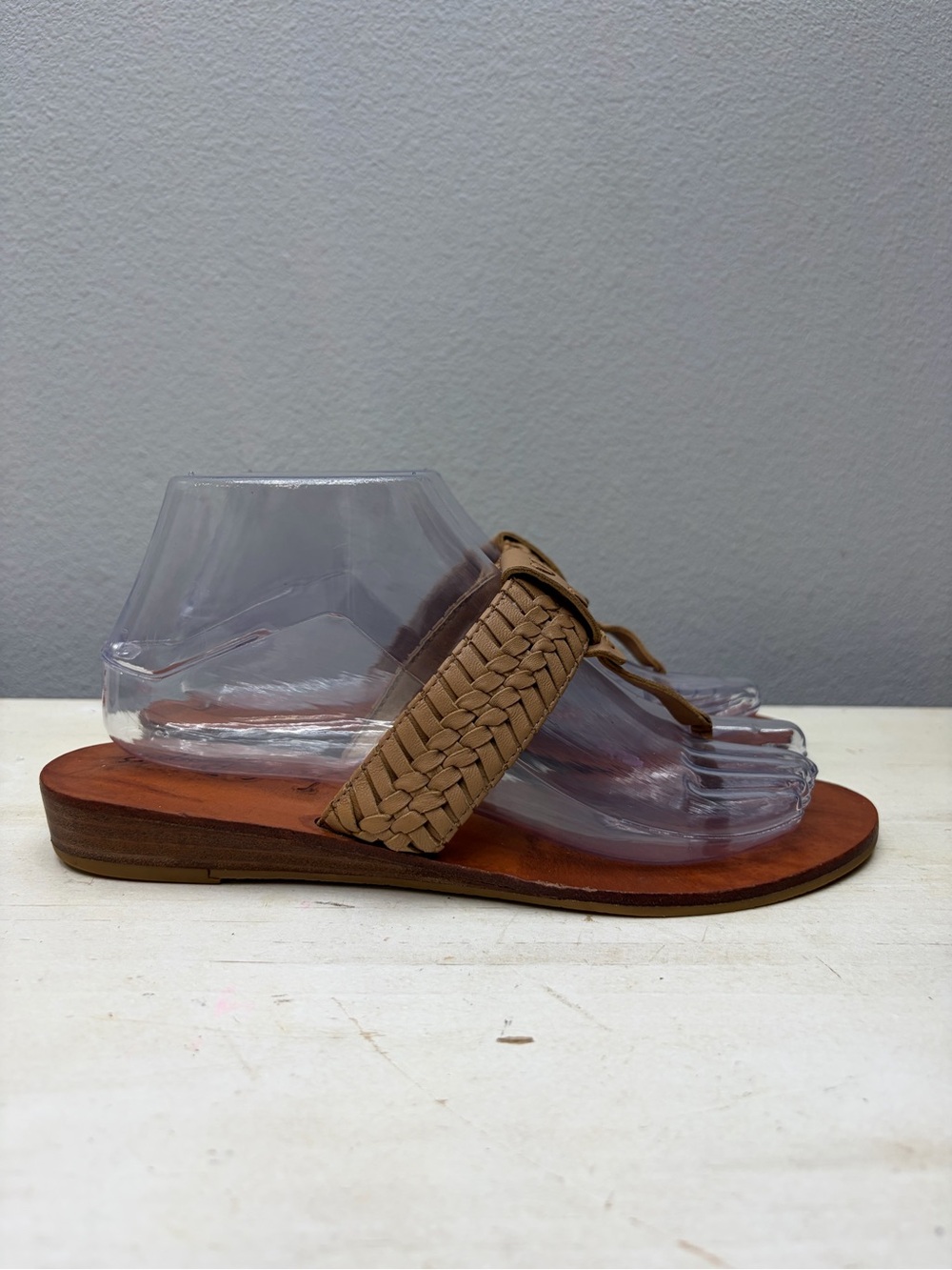 Jack Rogers Brown Leather Thong Sandals Size 8 - Picture 3 of 8
